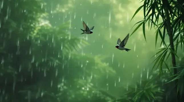 微雨燕双飞 - 美女直播秀竹影清风影像